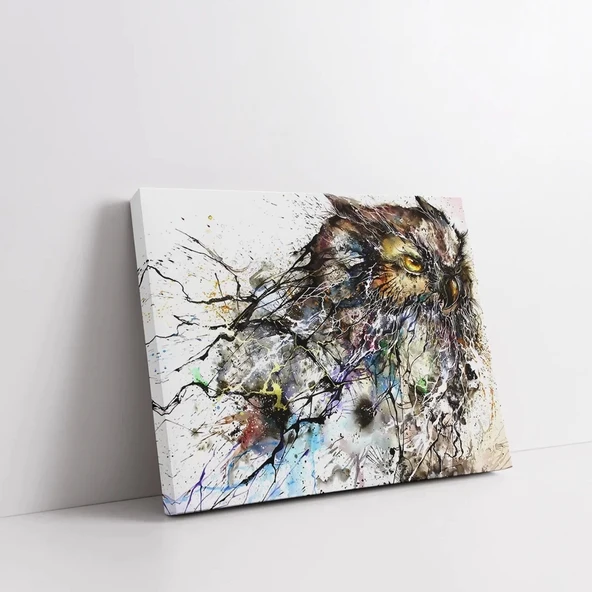 Vahşi Baykuş Kanvas Tablo - Resim 2