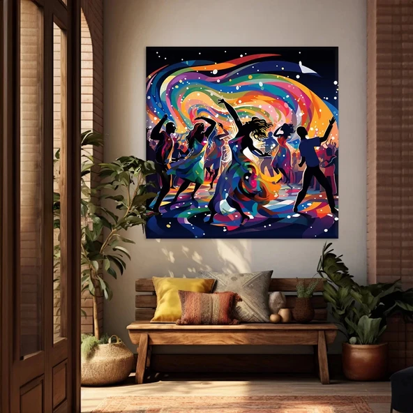 Kozmik Dans Kanvas Tablo ürün görseli
