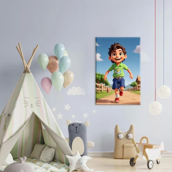 Küçük Kaşif Kanvas Tablo ürün görseli