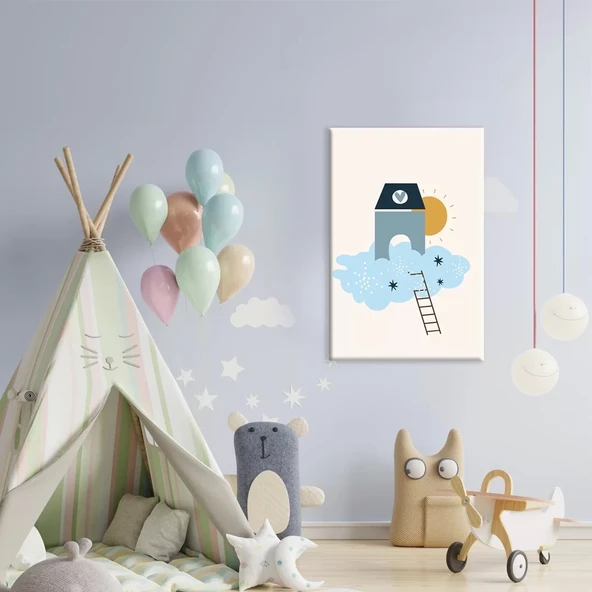 Bulutlara Doğru Kanvas Tablo ürün görseli