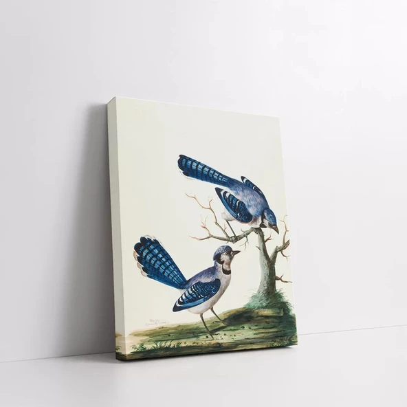 Mavi Kuşlar Kanvas Tablo - Resim 2
