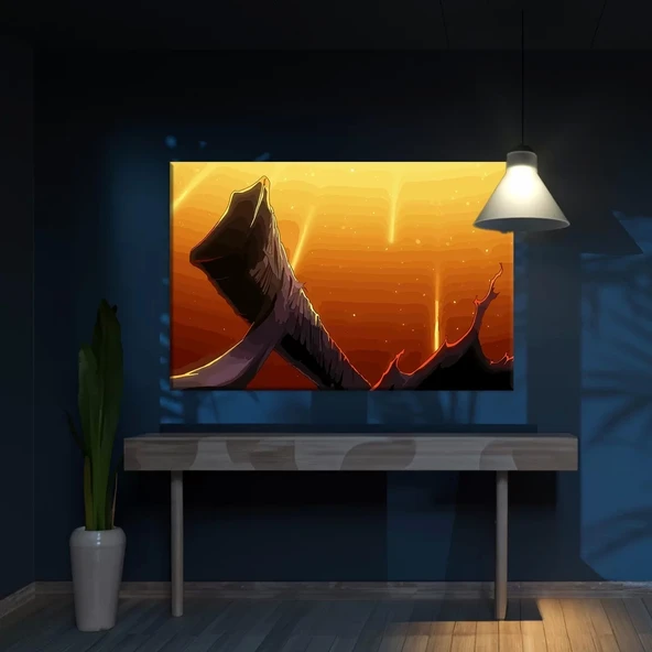 Anime Gökyüzü Kanvas Tablo ürün görseli