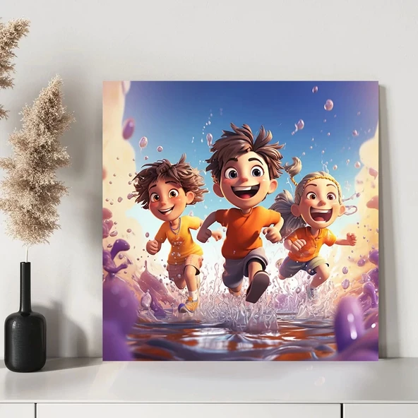 Uçan Kahramanlar Kanvas Tablo - Resim 3