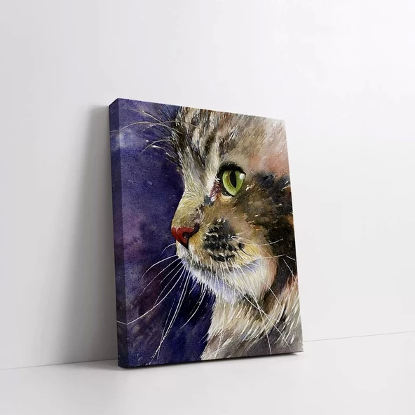 Kedi Kanvas Tablo - Resim 2