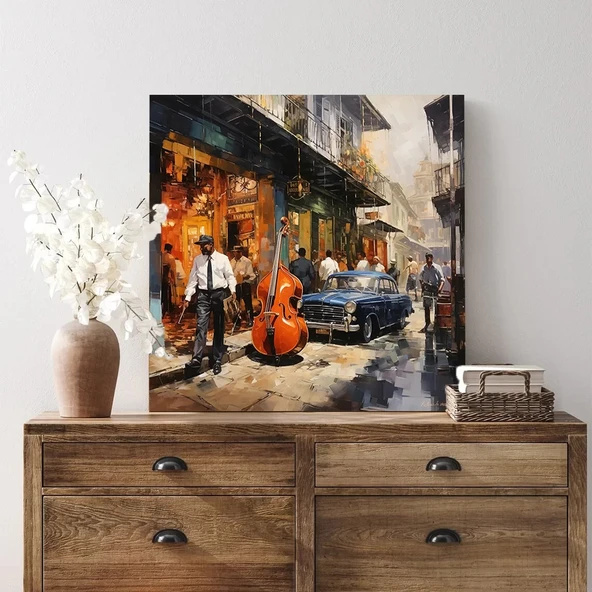 Sokak Senfonisi Kanvas Tablo - Resim 2