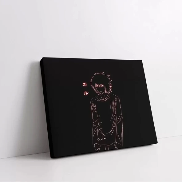 Death Note Kırmızı Kanvas Tablo - Resim 2