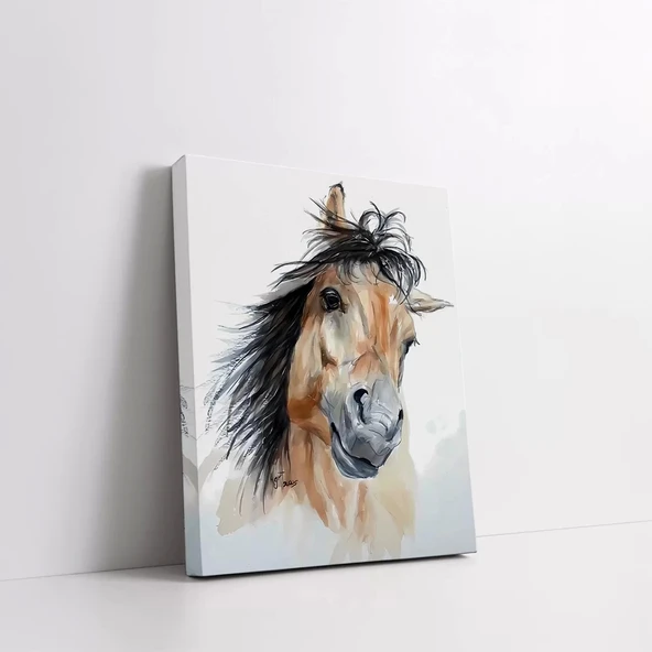 Hırçın At Kanvas Tablo - Resim 2