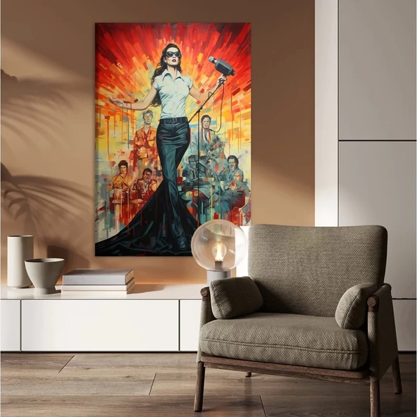 Sahne Işıltısı Kanvas Tablo ürün görseli