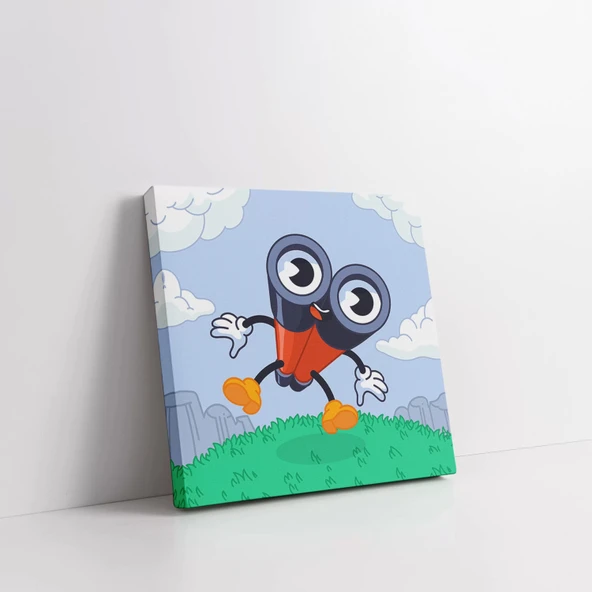 Neşeli Dürbün Kanvas Tablo - Resim 3