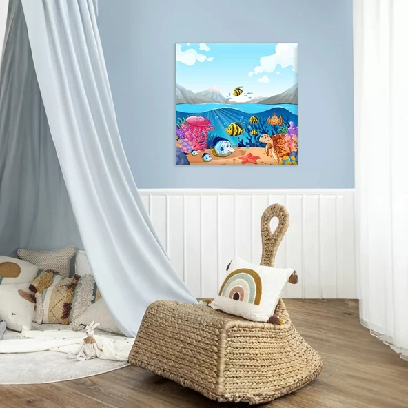 Denizaltı Keşfi Kanvas Tablo ürün görseli