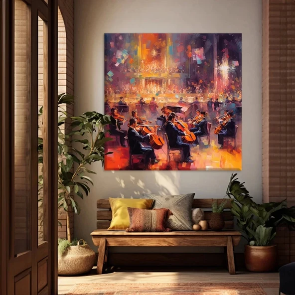 Jazz Akşamları Kanvas Tablo ürün görseli