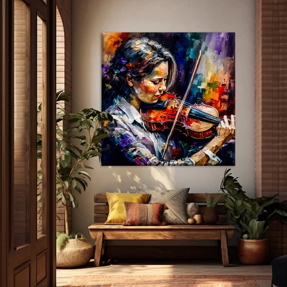 Viyolinin Şiiri Kanvas Tablo ürün görseli