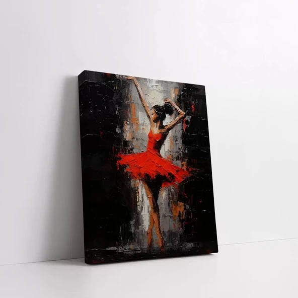 Kırmızı Flamenko Kanvas Tablo - Resim 3