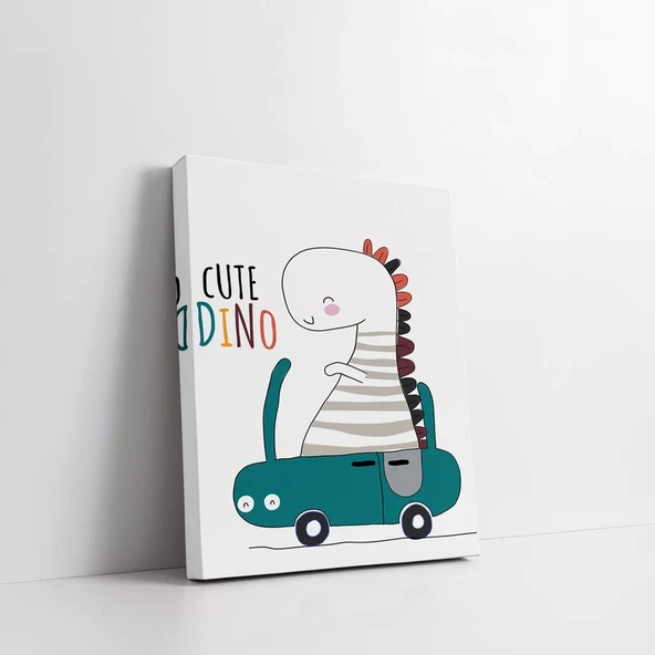 Şapkalı Dino Kanvas Tablo - Resim 2