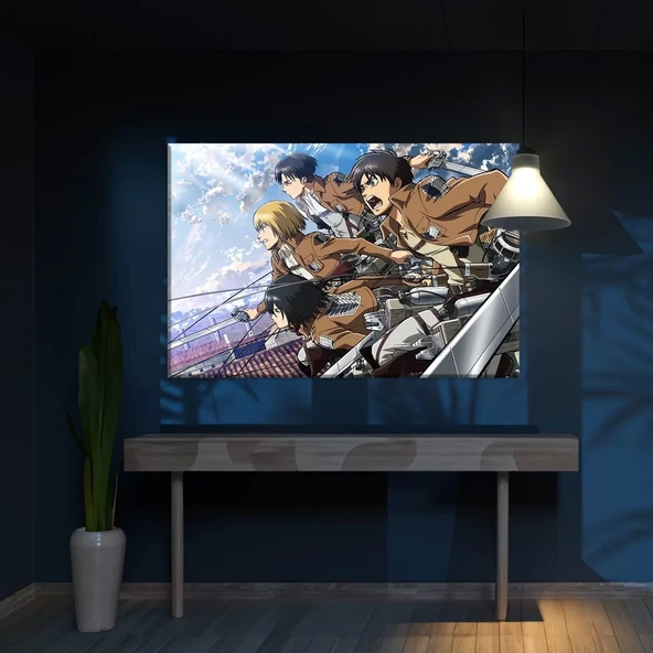 Attack On Titan Toplu Kanvas Tablo ürün görseli