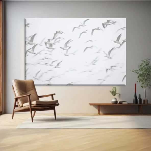 Uçan Martılar Kanvas Tablo ürün görseli