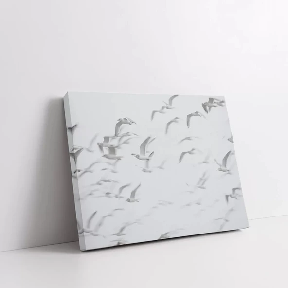Uçan Martılar Kanvas Tablo - Resim 2