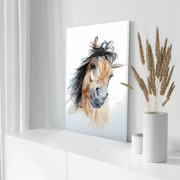 Hırçın At Kanvas Tablo - Resim 3