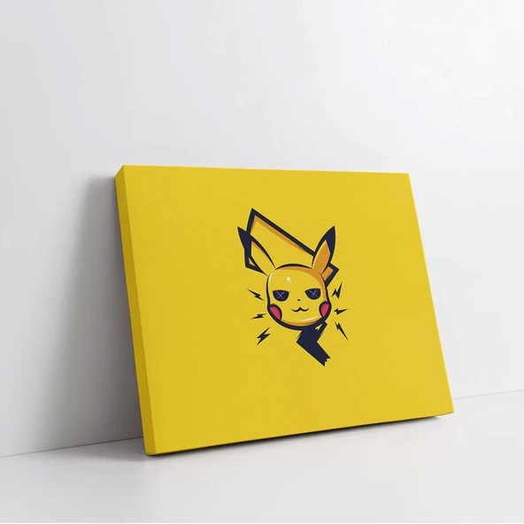 Renkli Pikachu Kanvas Tablo - Resim 2