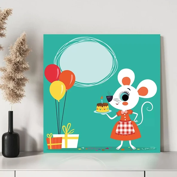 Mutlu Bilimci Kanvas Tablo - Resim 3