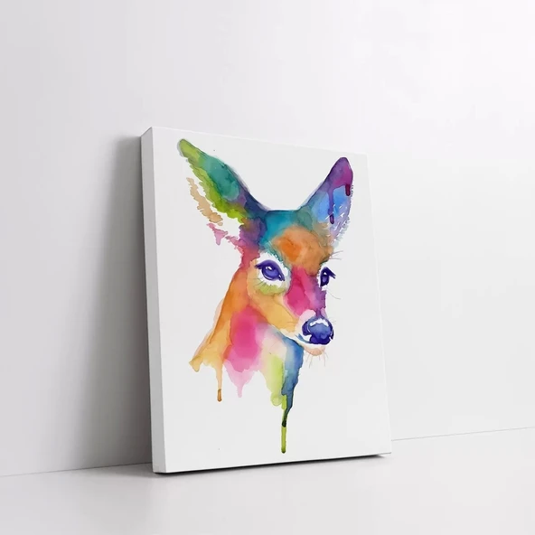 Renkli Ceylan Kanvas Tablo - Resim 2