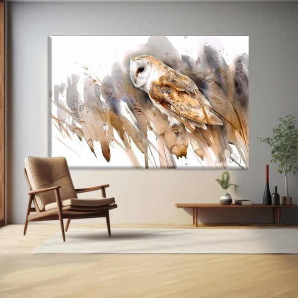 Özgür Baykuş Kanvas Tablo ürün görseli