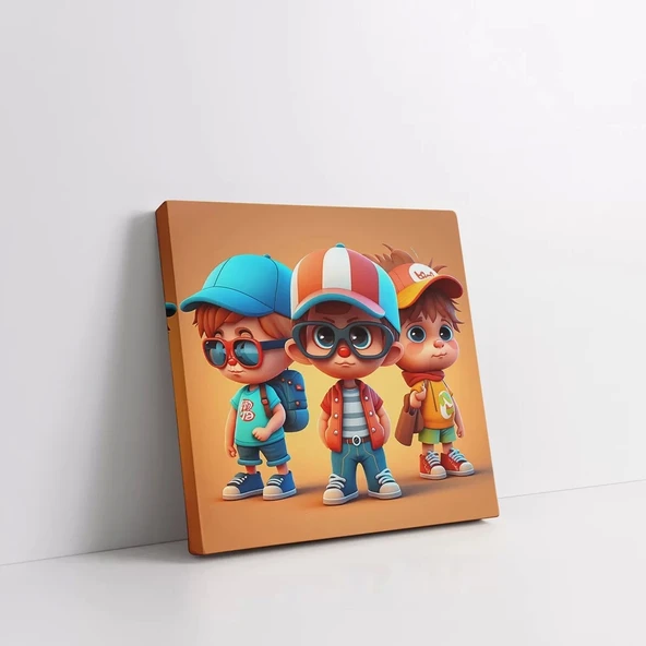 Kışın Neşesi Kanvas Tablo - Resim 2