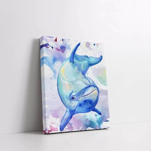 Sevimli Yunus Kanvas Tablo - Resim 2