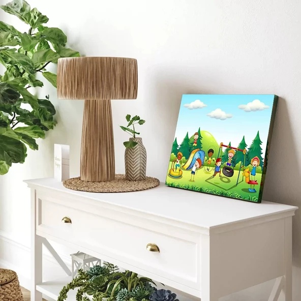 Çocuklar Oyun Parkı Kanvas Tablo - Resim 2
