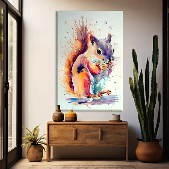 Tatlı Sincap Kanvas Tablo ürün görseli