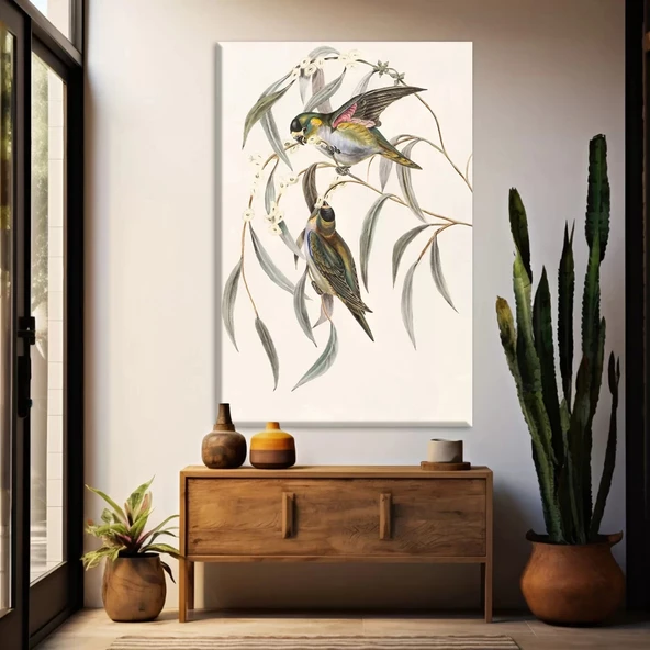 Daldaki Kuşlar Kanvas Tablo ürün görseli