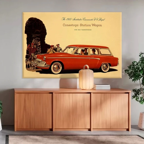 Klasik Vagon Hayali Kanvas Tablo ürün görseli