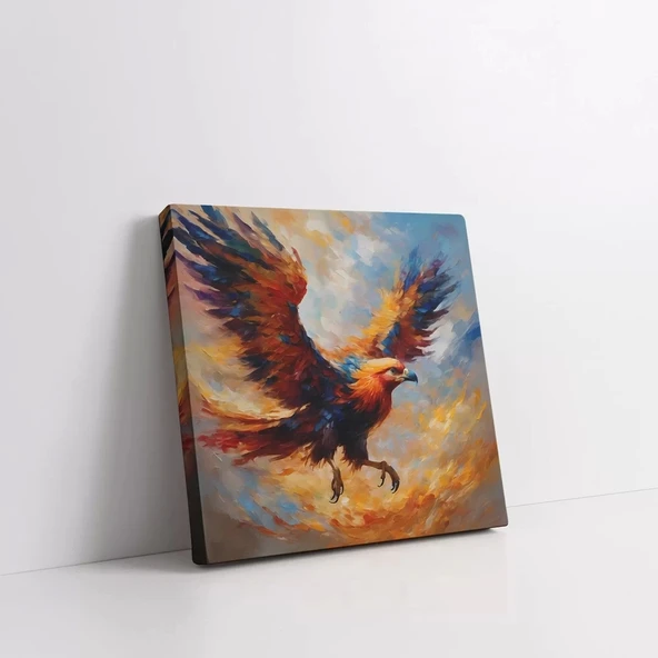 Renkli Kartal Kanvas Tablo - Resim 2