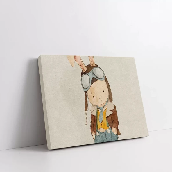 Tavşan Oyun Odası Kanvas Tablo - Resim 2