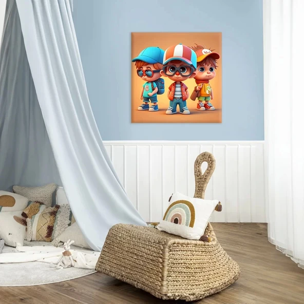 Kışın Neşesi Kanvas Tablo ürün görseli