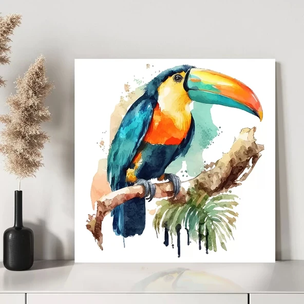 Tropikal Kuş Kanvas Tablo - Resim 3