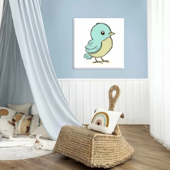 Mutlu Kuş Kanvas Tablo ürün görseli