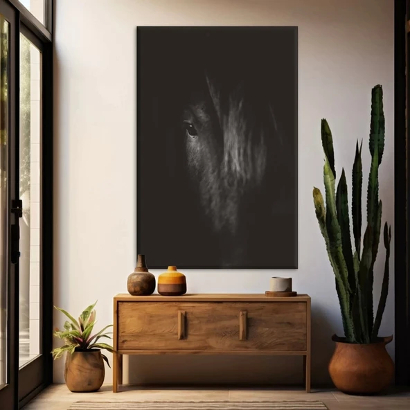 Siyah At Kanvas Tablo ürün görseli