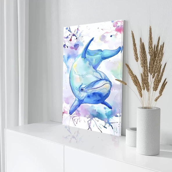 Sevimli Yunus Kanvas Tablo - Resim 3