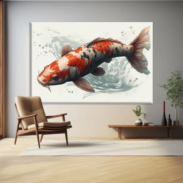 Koi Balığı Kanvas Tablo ürün görseli