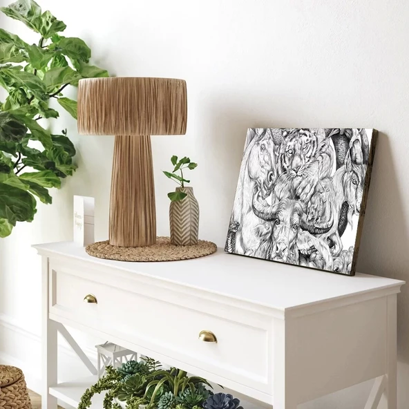 Ormanın Kraliyet Ailesi Kanvas Tablo - Resim 3