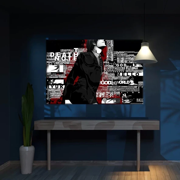 Death Note Yazılı Kanvas Tablo ürün görseli