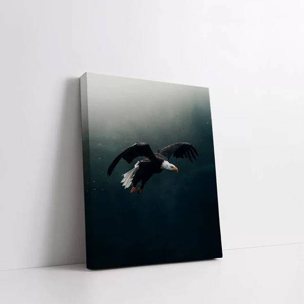 Kara Kartal Kanvas Tablo - Resim 2