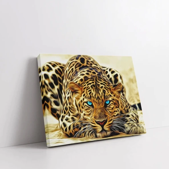 Leopar Bakışı Kanvas Tablo - Resim 2
