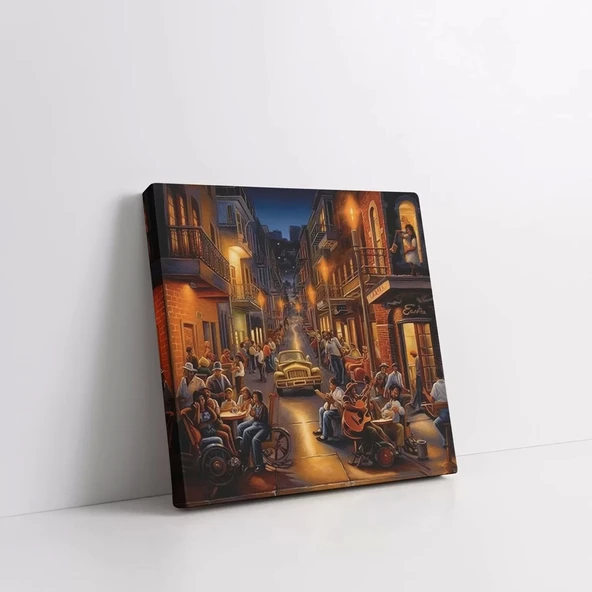 Gece Vardiyası Kanvas Tablo - Resim 3