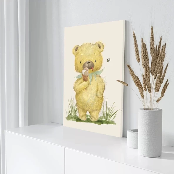 Dondurmalı Ayı Kanvas Tablo - Resim 3