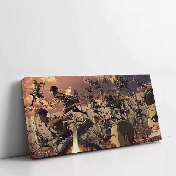 Attack On Titan Çoklu Kanvas Tablo - Resim 2