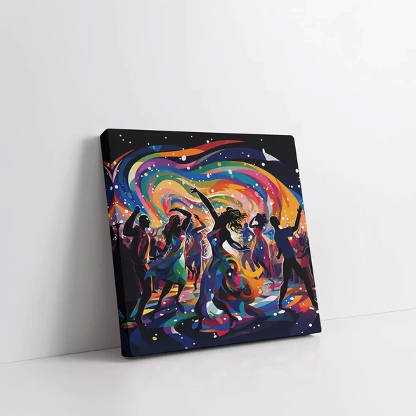 Kozmik Dans Kanvas Tablo - Resim 3