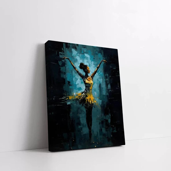 Altın Jazz Kanvas Tablo - Resim 3