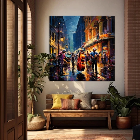 Işıltılı Geceler Kanvas Tablo ürün görseli